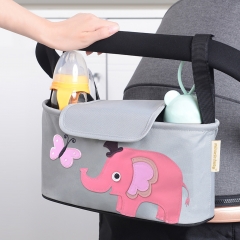 Miracle Baby® Sac de rangement pour poussette - Sac à Langer Organisateur Poussette Landau- Grande capacité Avec 2 porte-gobelets