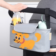 Miracle Baby® Sac de rangement pour poussette - Sac à Langer Organisateur Poussette Landau- Grande capacité Avec 2 porte-gobelets