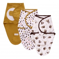 Miracle Baby 3 pièces couvertures d'emmaillotage emmaillotage pour bébé, couvertures d'emmaillotage nouveau-né réglable respirant coton doux